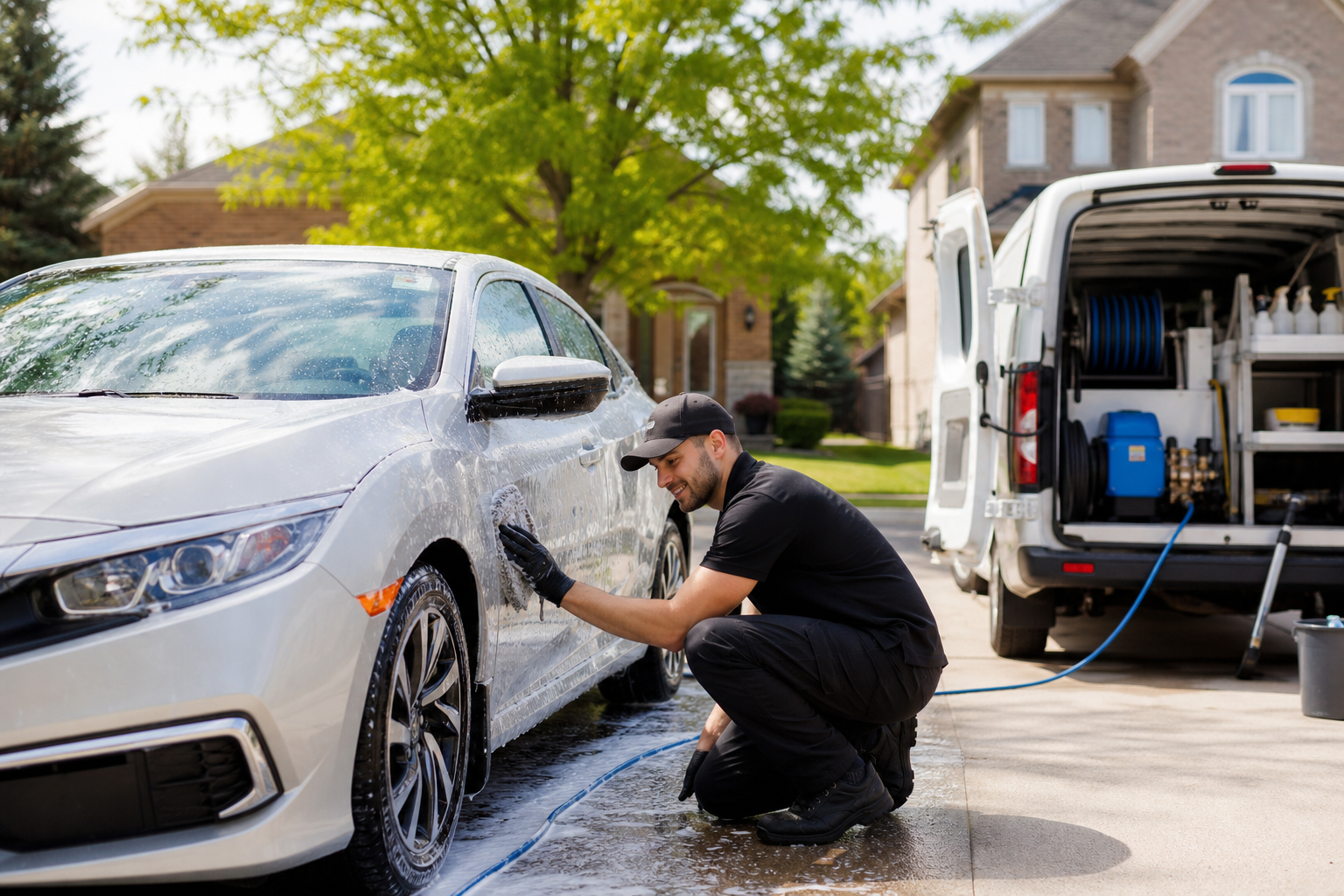 Service à domicile — technicien chez le client